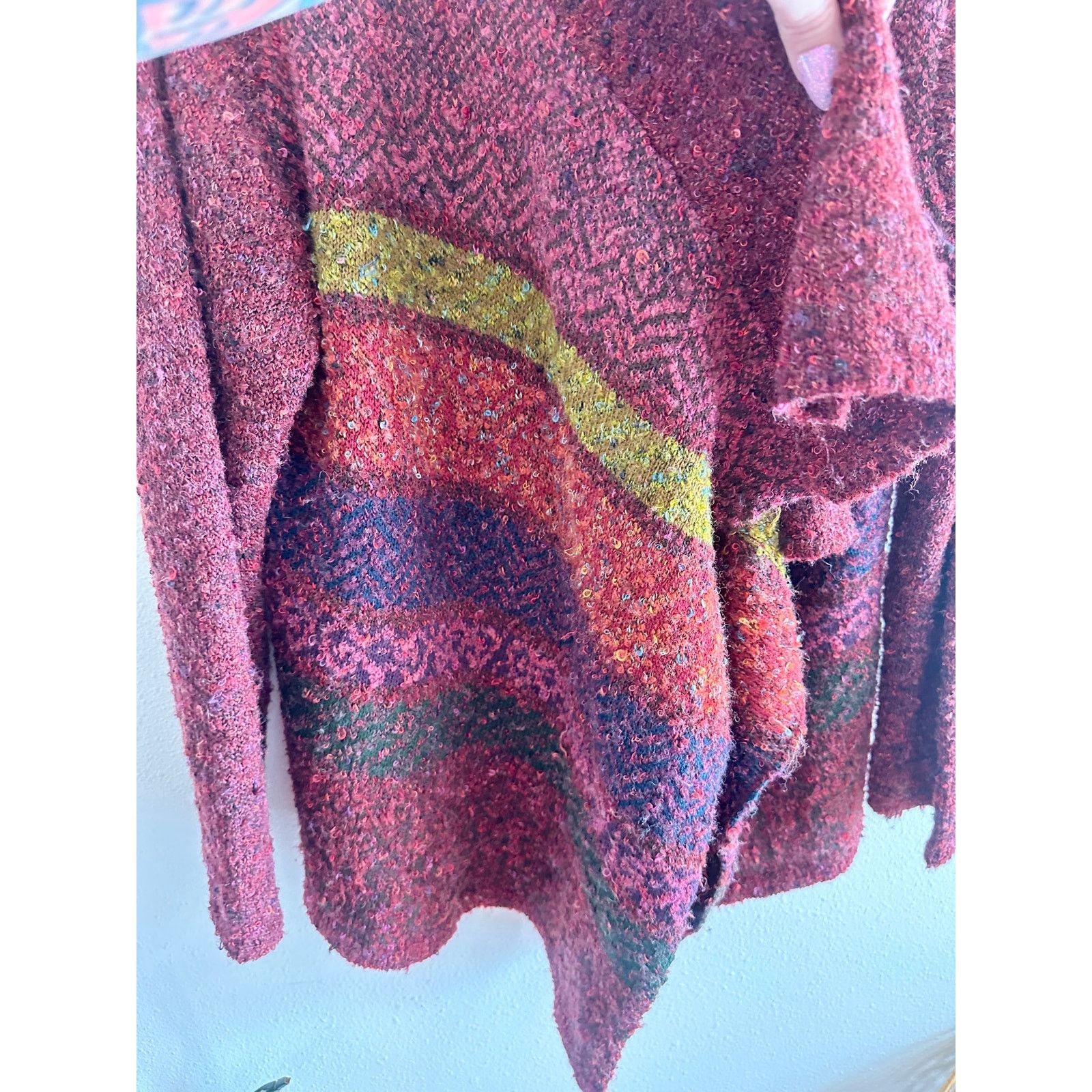 Coldwater Creek Y2K Coldwater Creek Chunky Boucle Open Cardigan Size L / US 10 / IT 46 - 9 Thumbnail