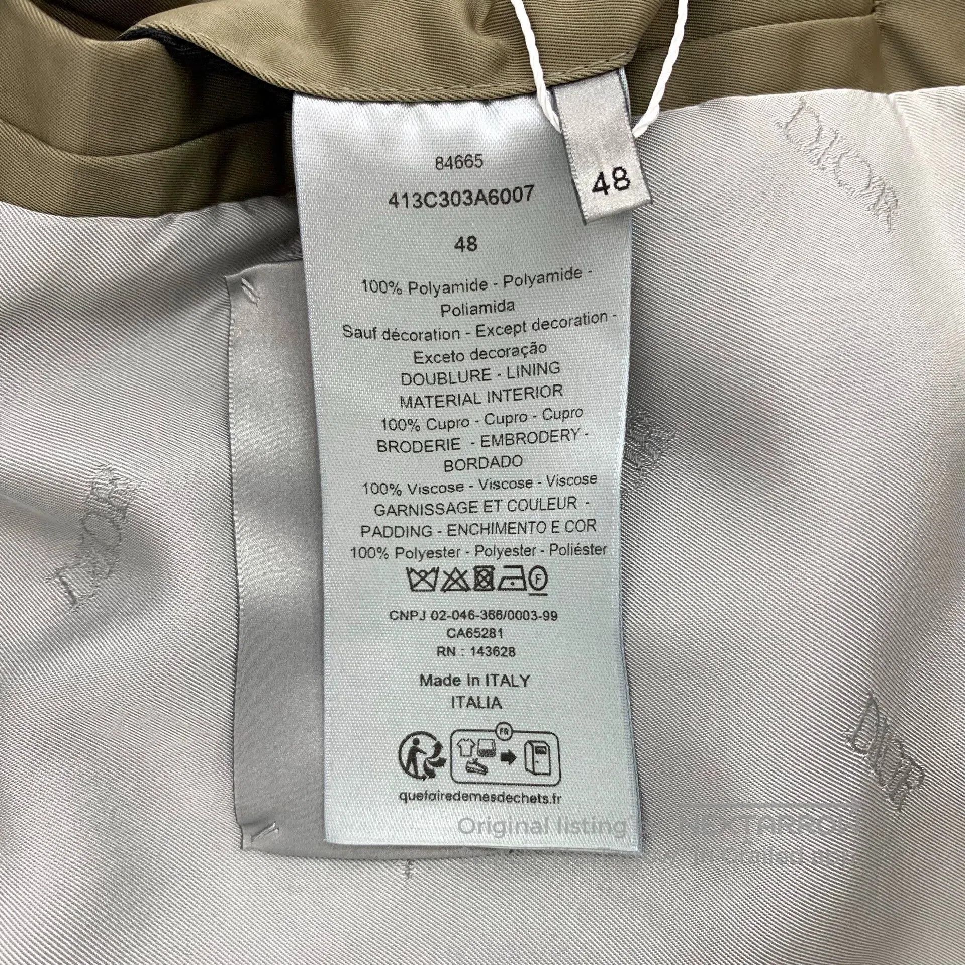 Dior brown dior logo hooded jacket. Size US M / EU 48-50 / 2 - 8 Thumbnail