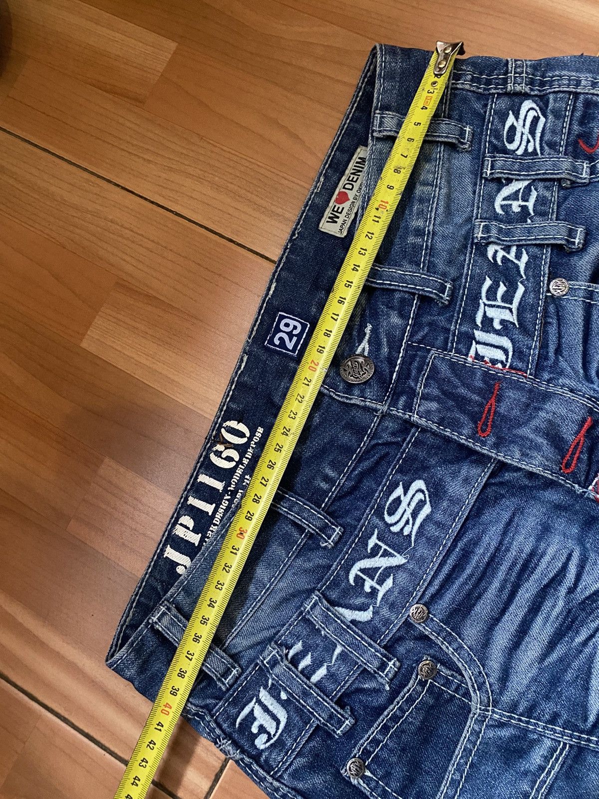 Japanese Brand JAPRAG JP1160 Japan Okishana Samoki Denim Blue Mens Jeans Size US 29 - 21 Thumbnail