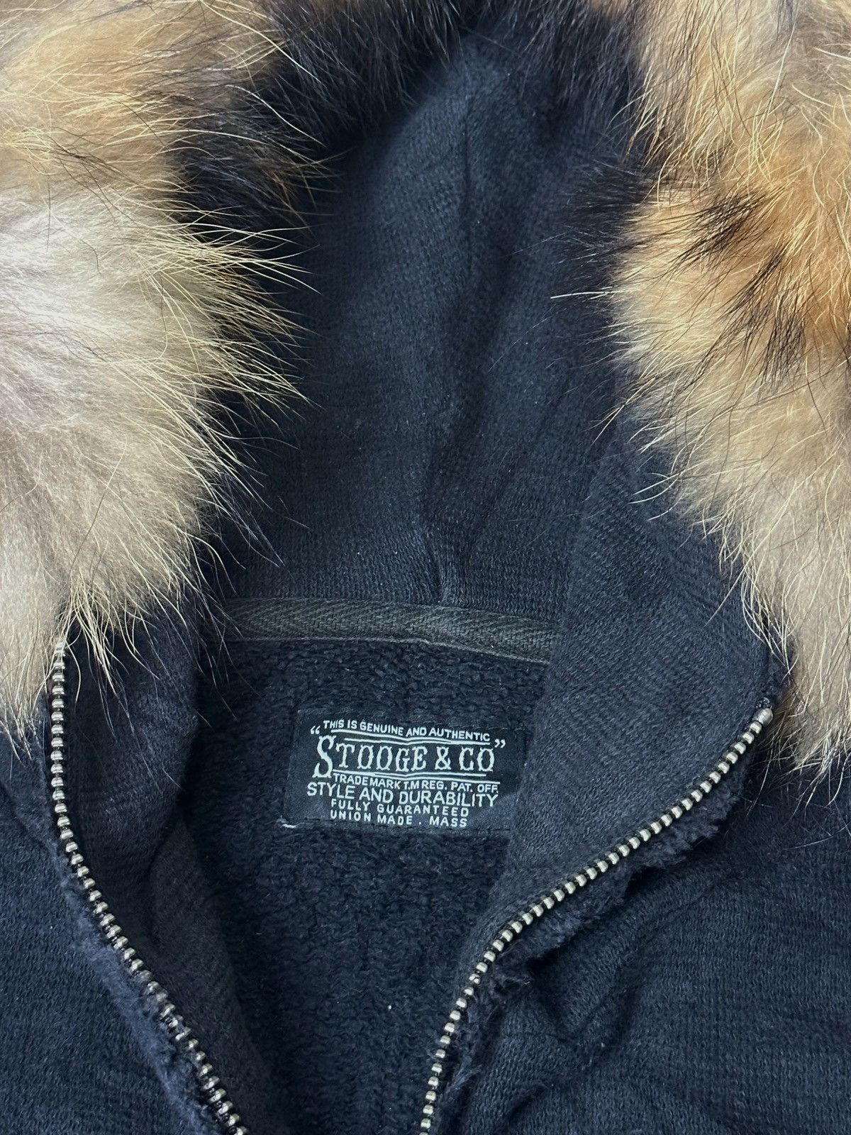 Japanese Brand Distressed fur hoodie skulls poem ifsix lgb style Size US L / EU 52-54 / 3 - 8 Thumbnail