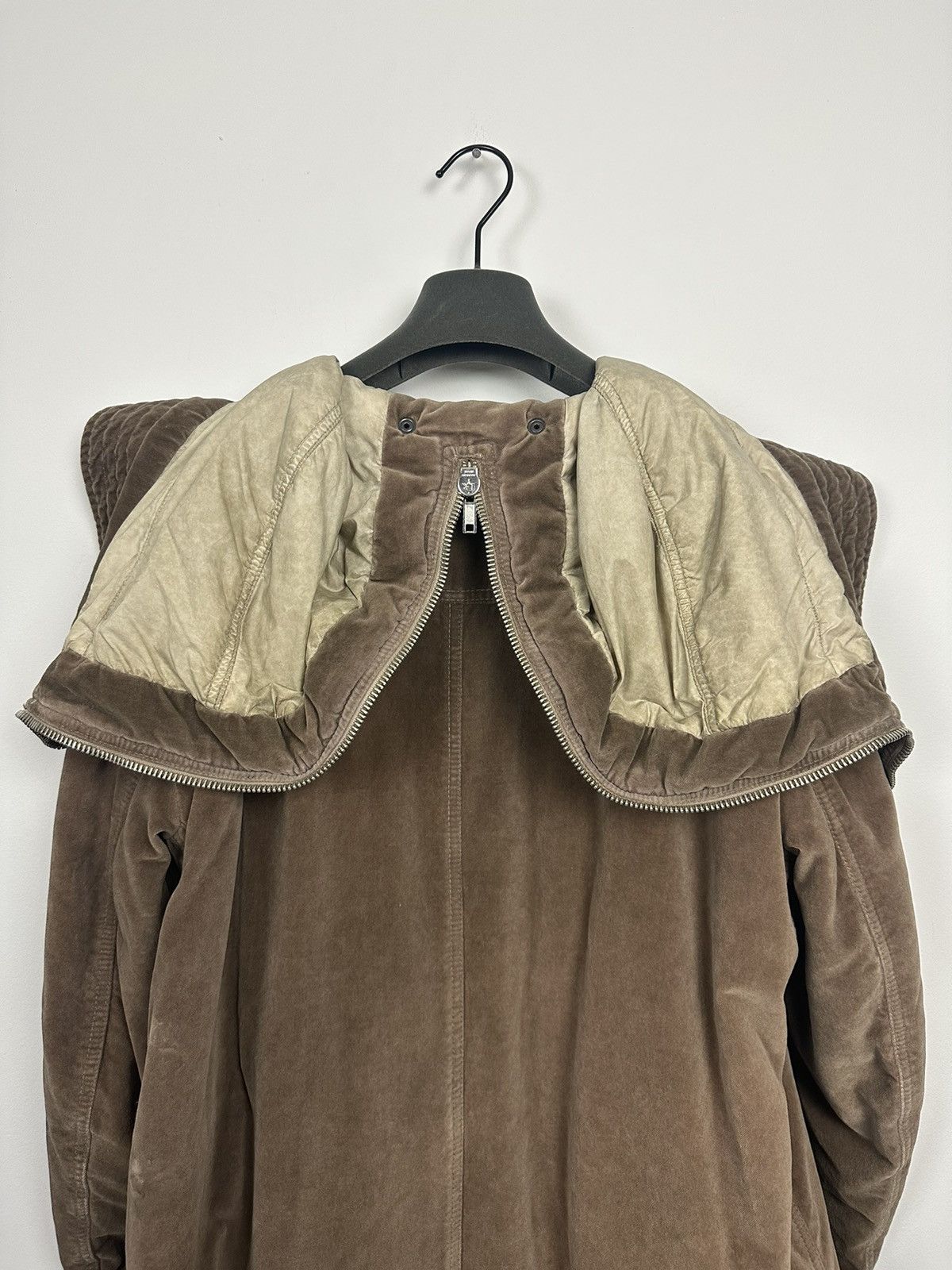 Rick Owens × Rick Owens Drkshdw DRKSHDW AW08 Crushed Velvet Exploder Parka Size US S / EU 44-46 / 1 - 10 Thumbnail