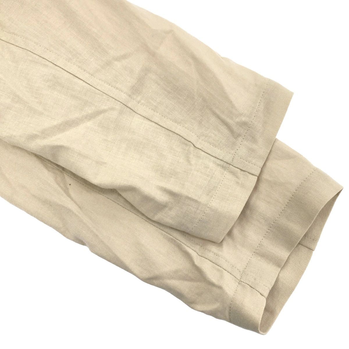 Yohji Yamamoto Yohji Yamamoto POUR HOMME 17SS Cotton Linen Collarless Coat Size US L / EU 52-54 / 3 - 5 Thumbnail