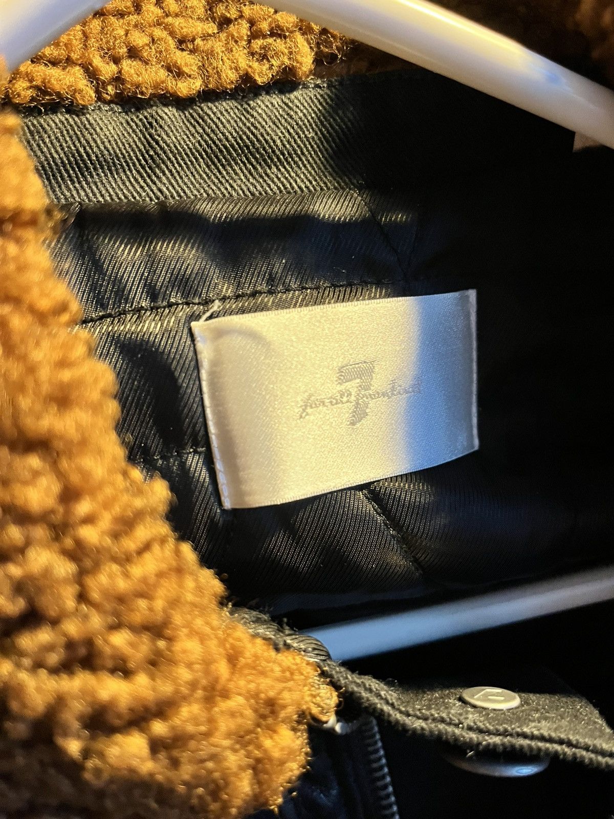 7 For All Mankind 7 for all mankind, black denim sherpa collar Size US S / EU 44-46 / 1 - 15 Thumbnail