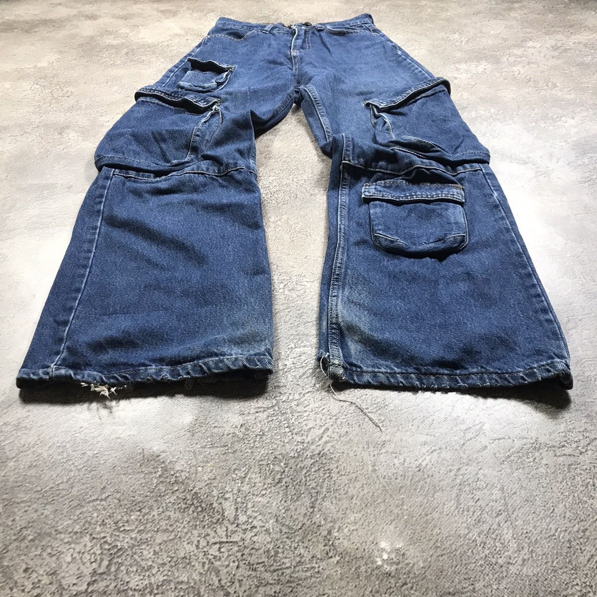Vintage Vintage 90s Baggy Distressed Cargo Pants Grunge Japan 26 Size 26" / US 2 / IT 38 - 1 Thumbnail