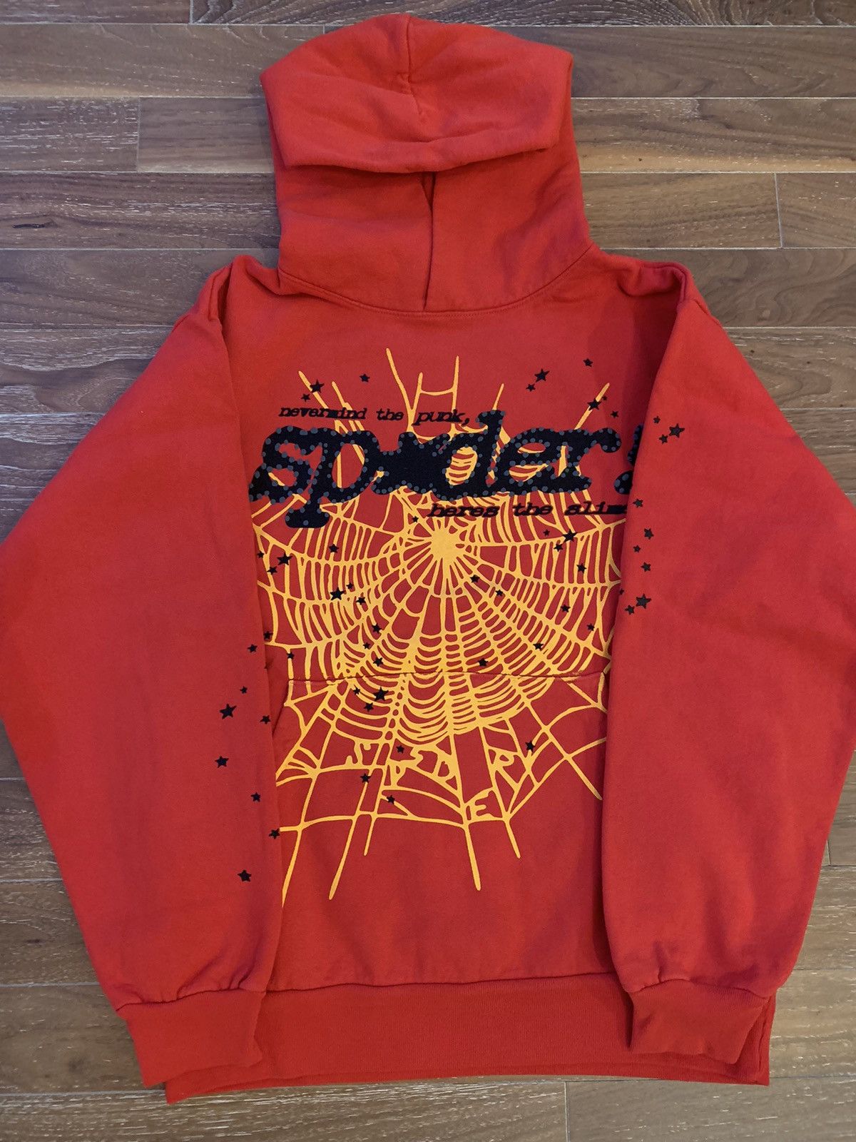 image of Spider Worldwide Sp5Der Red Hoodie Xs, Men's