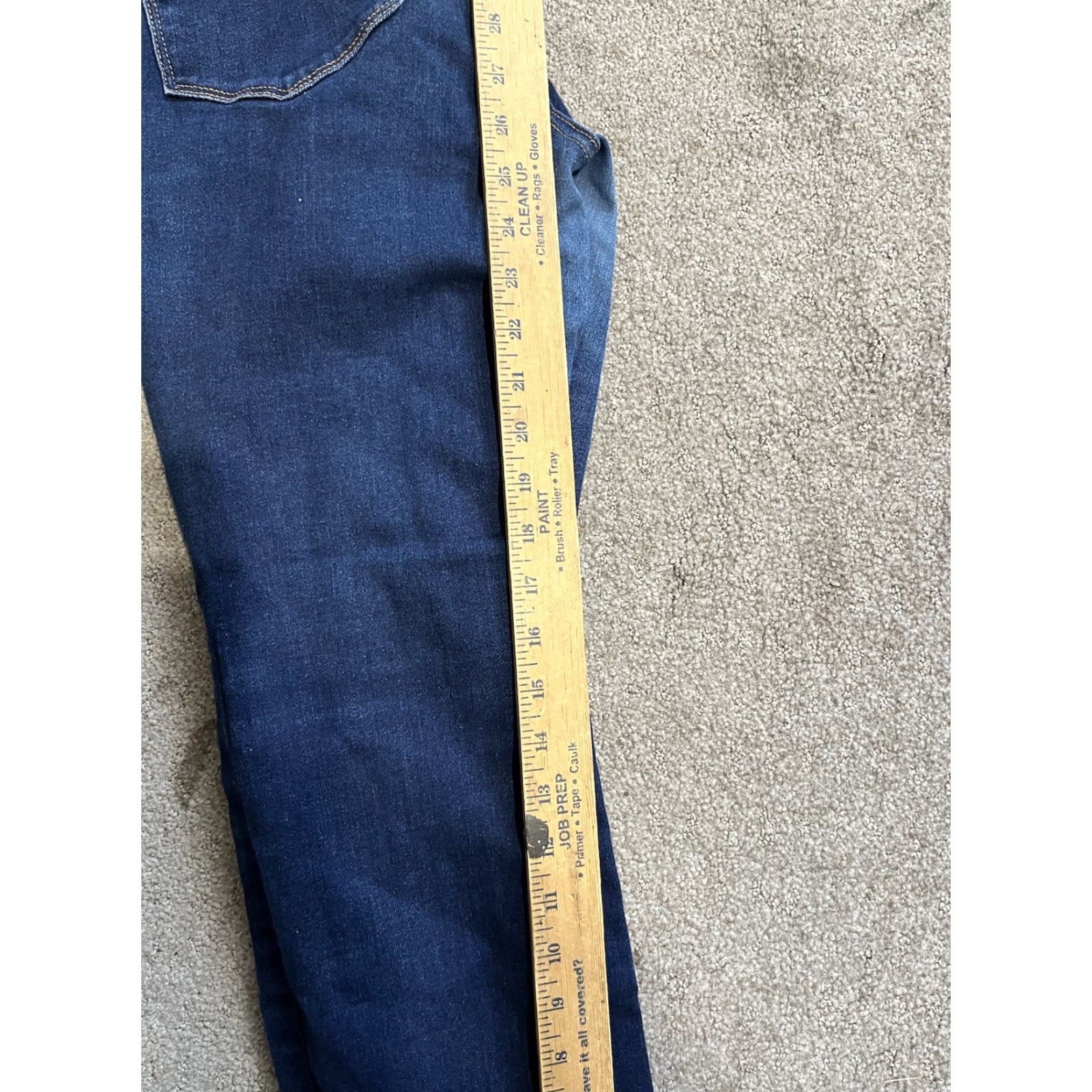 Old Navy Old Navy Jeans High Rise Straight Women's 12P Petite Blue Denim Stretch Pockets Casual Regular Fit 4 Pocket Cotton Polyester Spandex Women Jeans Size 34" / US 12 / IT 48 - 6 Thumbnail