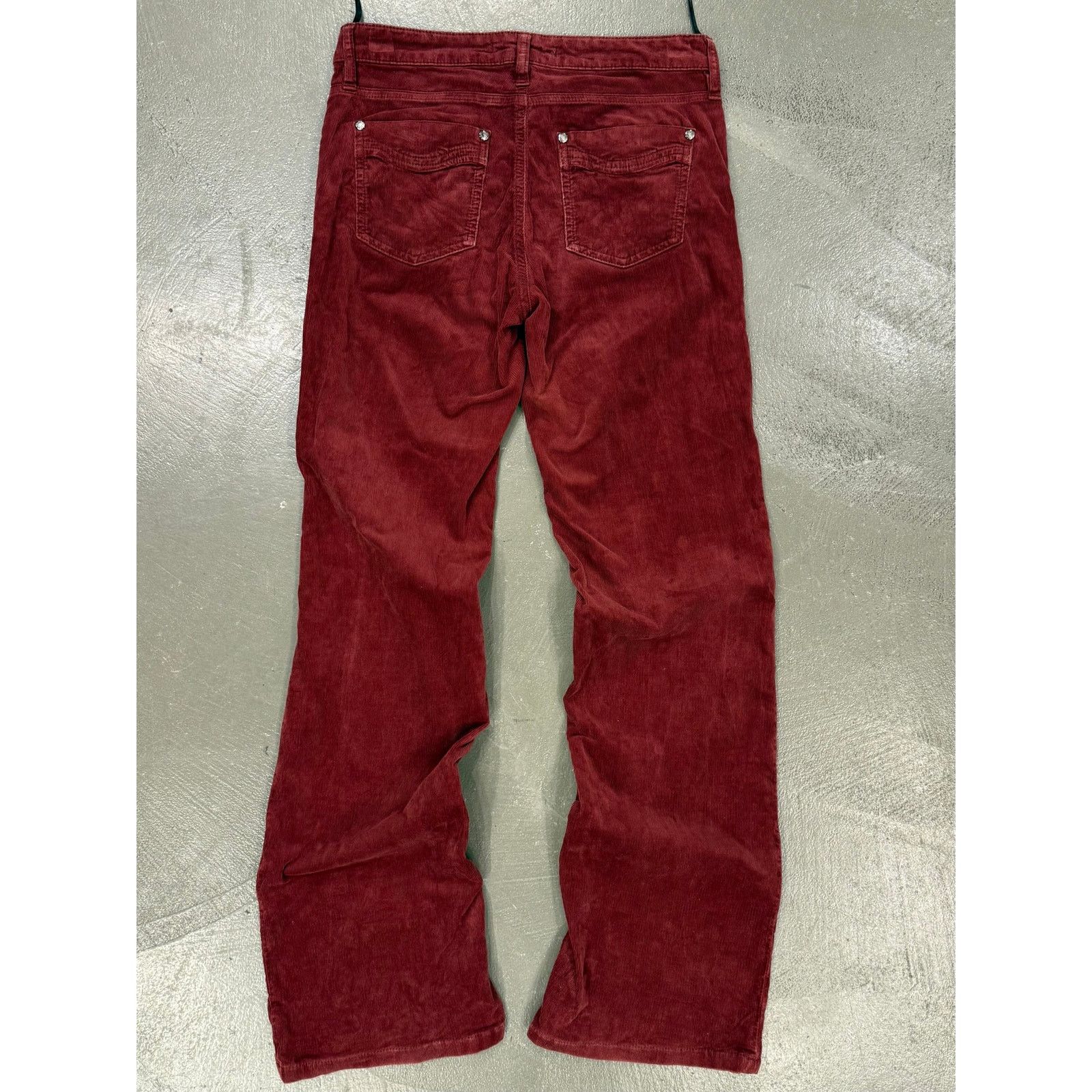 Roberto Cavalli 2000s Roberto Cavalli burgundy corduroy pants Size 27" / US 4 / IT 40 - 4 Thumbnail
