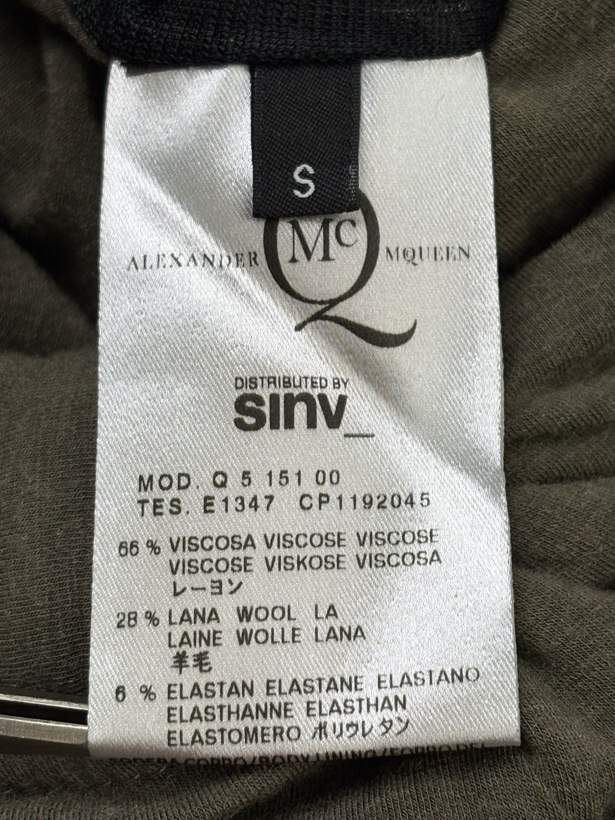 McQ Alexander McQueen Drape Wool Mini Dress Size S / US 4 / IT 40 - 5 Thumbnail