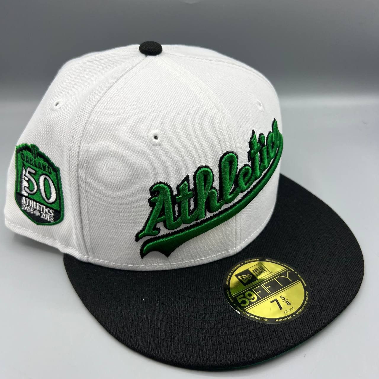 Oakland Athletics Hat Men 7 5/8 59Fifty New Era Fitted Cap