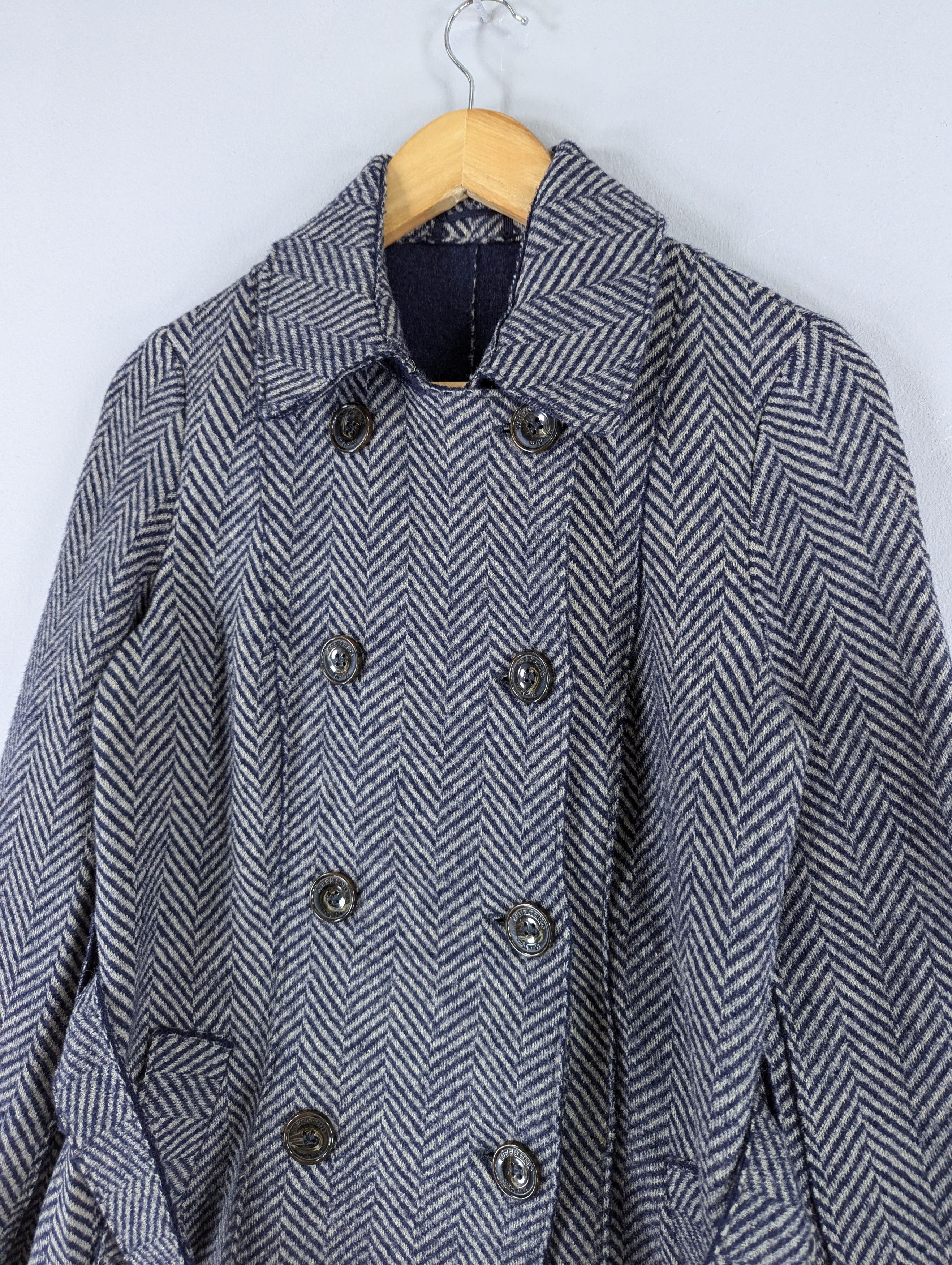 Max Mara Max Mara Weekend Line Herringbone Coat Jacket With Belted Size S / US 4 / IT 40 - 4 Thumbnail
