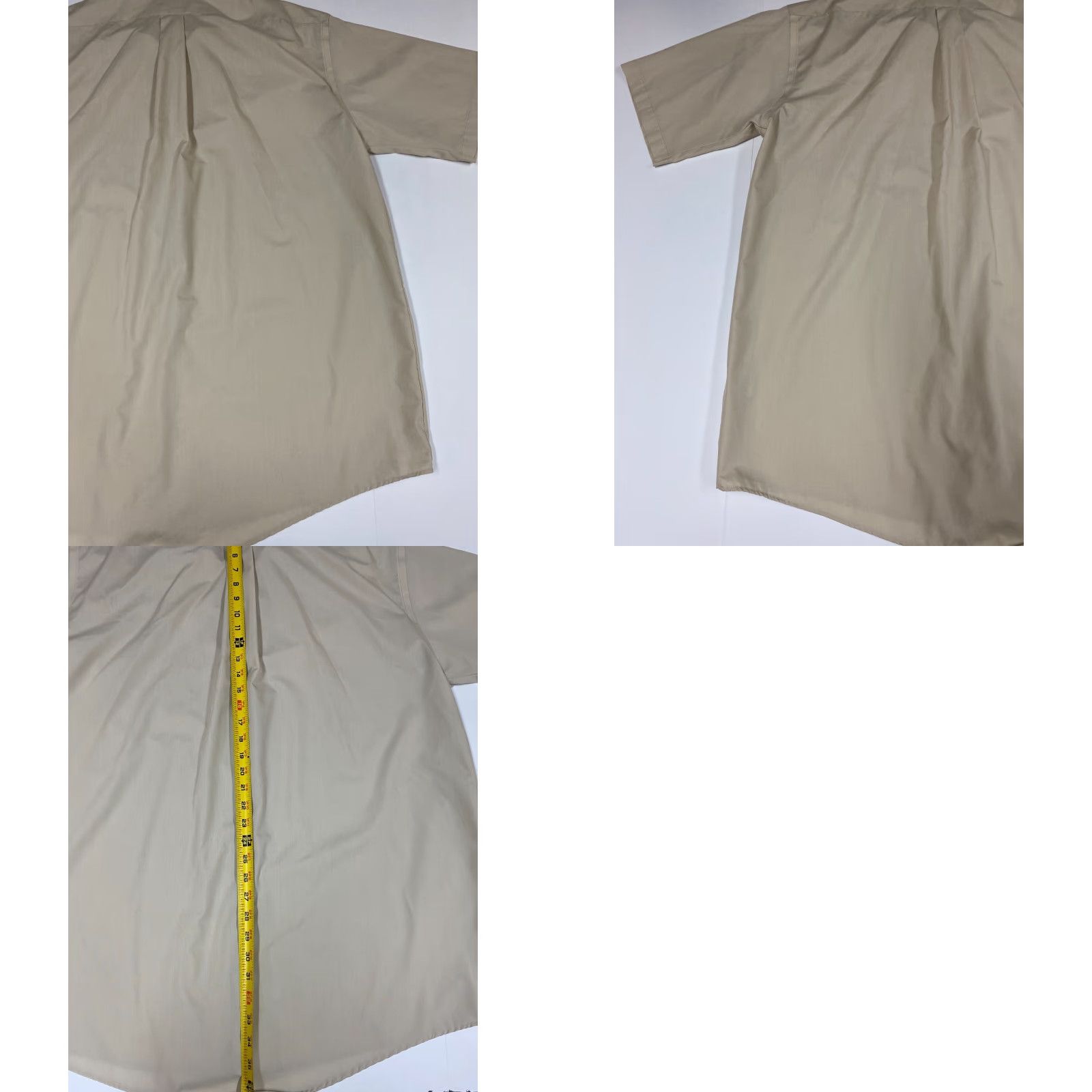 Bill Blass Bill Blass Mens Shirt 18 Beige Button-Down Short Sleeve Knit Cotton Regular with Logo Size US XXL / EU 58 / 5 - 8 Thumbnail