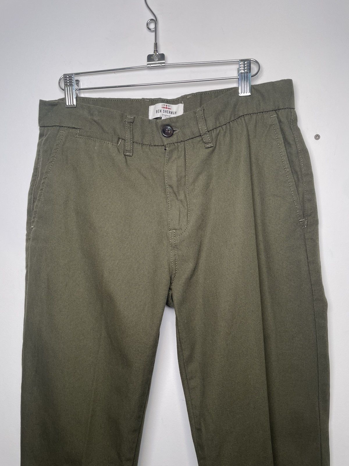 Ben Sherman Ben Sherman Stretch Skinny Chino Pants Dark Green W32 Size US 32 / EU 48 - 4 Thumbnail