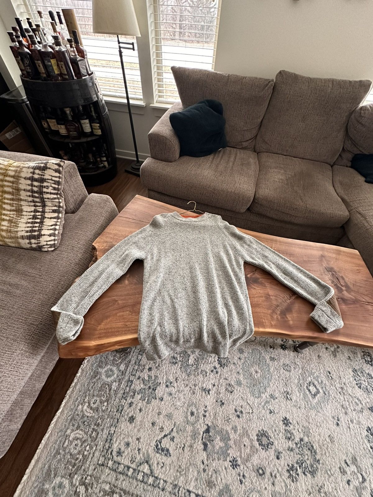 Flint And Tinder Flint and Tinder Elbow Patch Knit Sweater Size US XXL / EU 58 / 5 - 1 Thumbnail