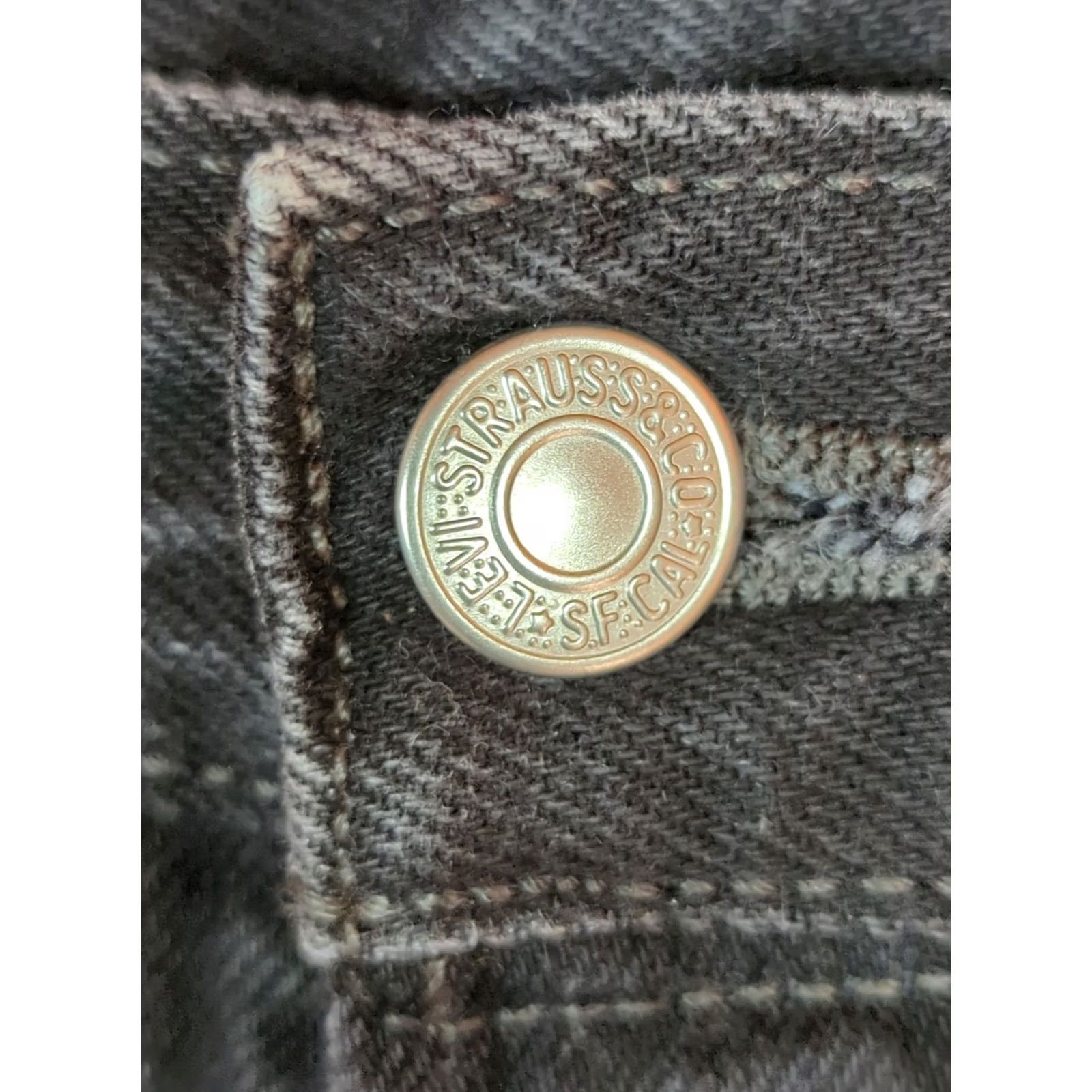 Levi's Levi's 501 Jeans Men 32X32 Black Denim Button Fly Straight Leg Classic Size US 32 / EU 48 - 6 Thumbnail