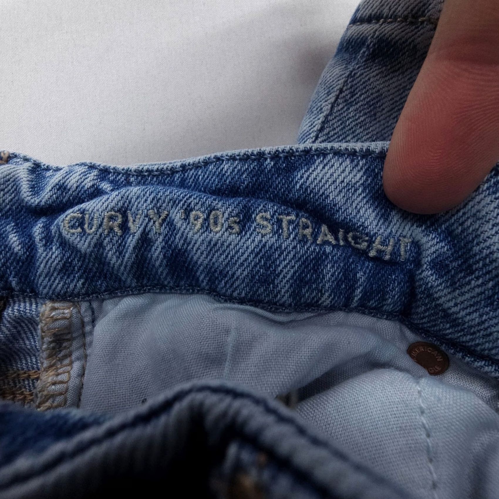 American Eagle Outfitters American Eagle Outfitters Jeans Womens 2 Light Wash Distressed Straight 90s Bohemian Festival Vintage No Size 26" / US 2 / IT 38 - 3 Thumbnail
