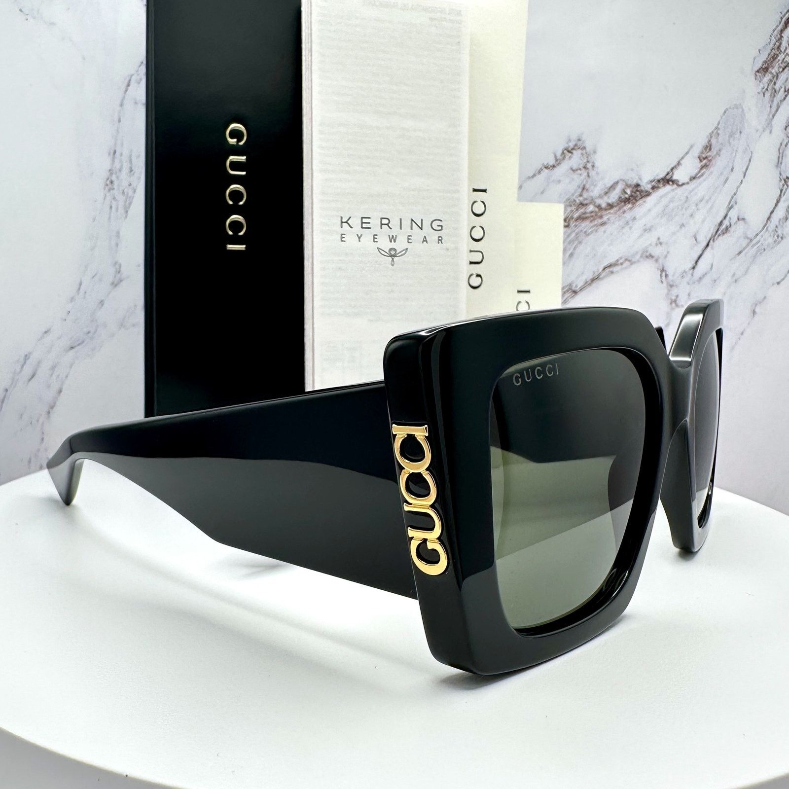 Gucci NEW Gucci GG1314S Black Oversized Square Sunglasses | Grailed
