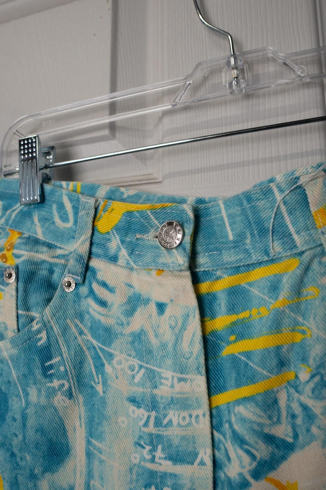 Iceberg 90's Iceberg Sunflower denim Straight-Leg-Pant Size 26" / US 2 / IT 38 - 3 Thumbnail
