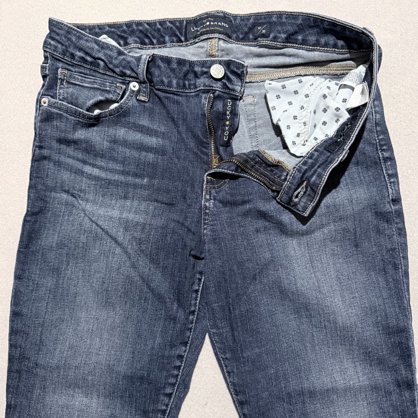 Lucky Brand Lucky Brand Jeans Women's Blue Mid Rise Slim Straight - 10 Size 32" / US 10 / IT 46 - 3 Thumbnail