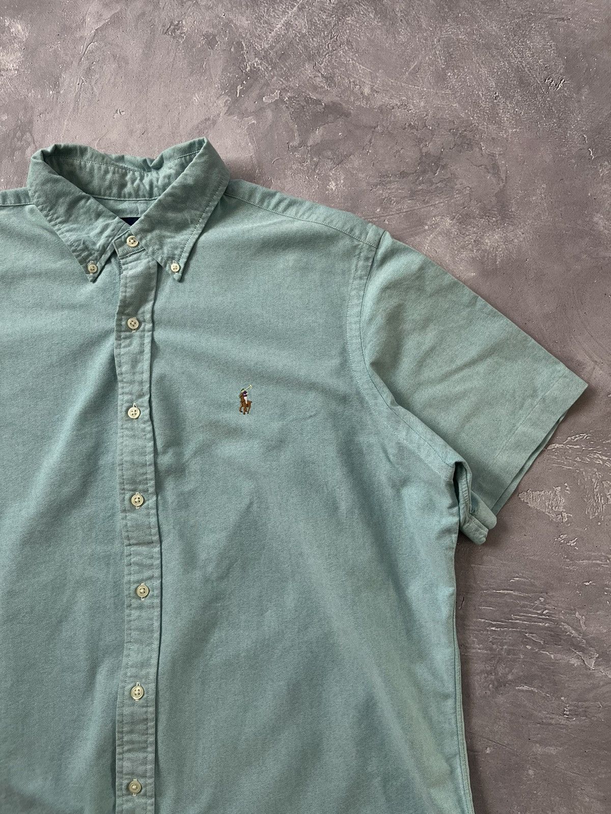 Polo Ralph Lauren Polo Ralph Lauren Short Sleeve Shirt Button Up Green Size XL Size US XL / EU 56 / 4 - 3 Thumbnail