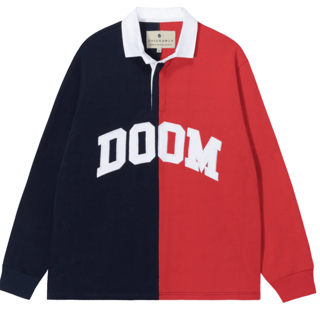 MF Doom Doom Rugby Polo Navy/Red Size US L / EU 52-54 / 3 - 4 Thumbnail