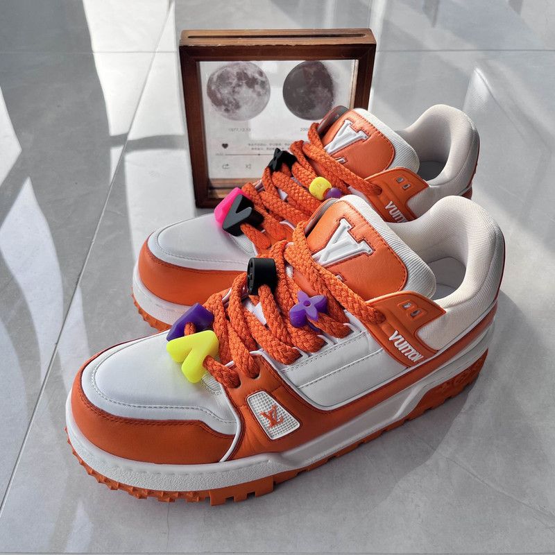 Louis Vuitton Louis Vuitton Trainer Maxi Fashion Sneakers for Men 0079 Size US 10.5 / EU 43-44 - 1 Thumbnail