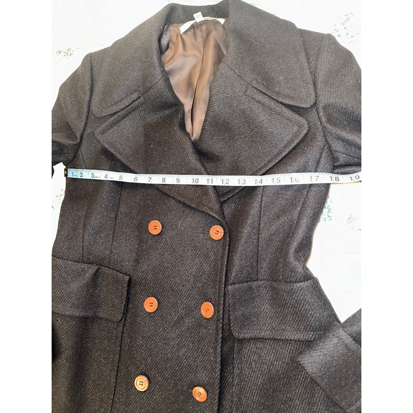Gianfranco Ferre GIANFRANCO FERRE VINTAGE 80's 90's WOOL DOUBLE BREASTED COAT Size M / US 6-8 / IT 42-44 - 8 Thumbnail