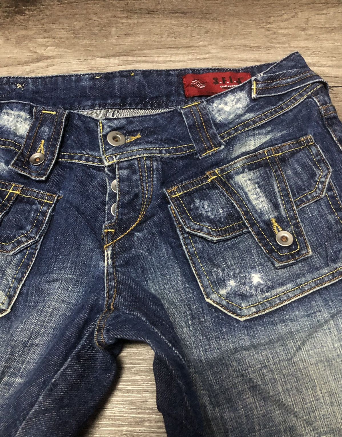 If Six Was Nine × Japanese Brand Trois Filles Jeans Bush Pants Design 3.F.I.J Denim Size 30" / US 8 / IT 44 - 1 Thumbnail