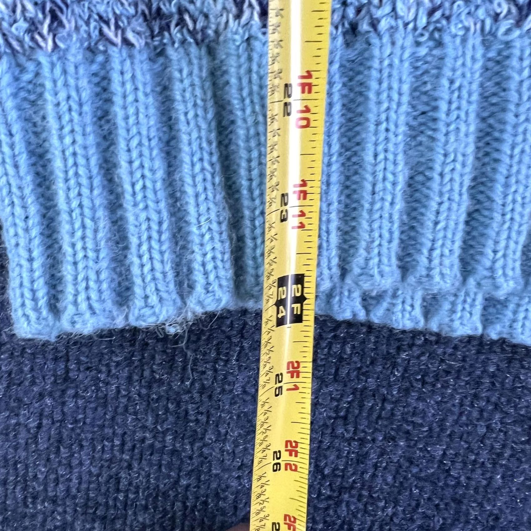 Vintage VINTAGE Murphy's Mart Sweater Mens Large Blue Knit Collared Pullover 80s Size US L / EU 52-54 / 3 - 3 Thumbnail