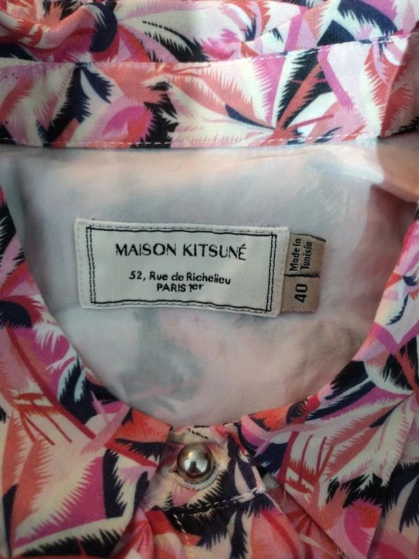 Maison Kitsune Maison Kitsune Abstract Print ShirtdressLuxuryFrenchDesigner Size M / US 6-8 / IT 42-44 - 5 Thumbnail