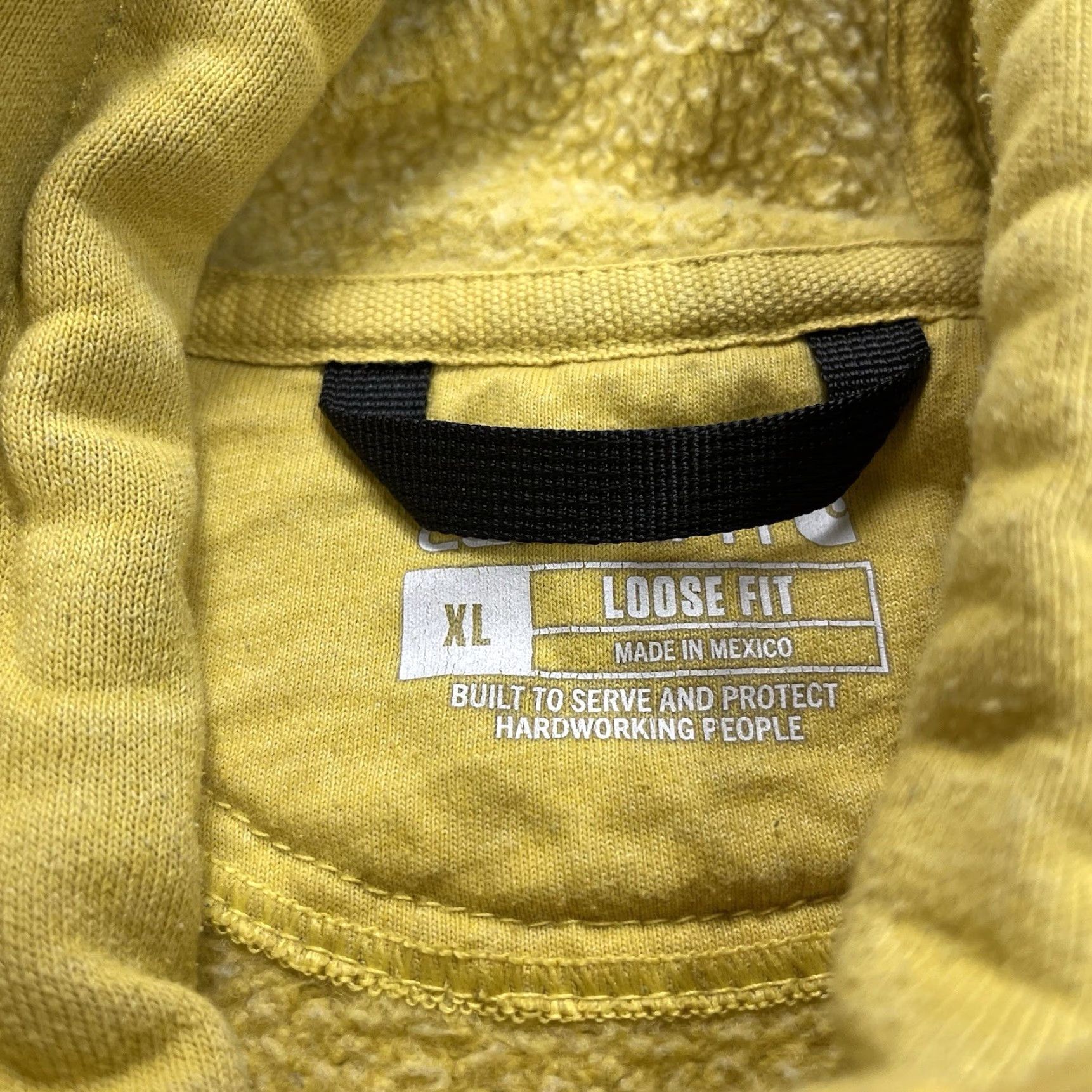 Carhartt Carhartt Hoodie Mens XL Yellow Loose Fit Midweight Sweatshirt Workwear K288 Size US XL / EU 56 / 4 - 4 Thumbnail
