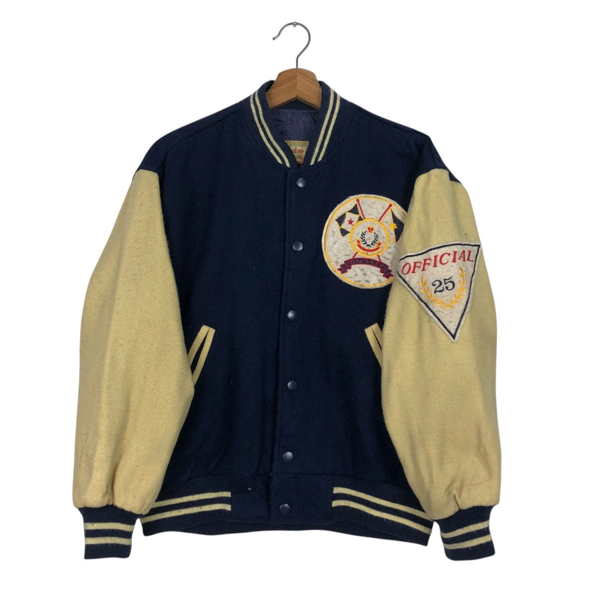 Vintage 🔥VINTAGE WOOL VARSITY JACKET WONDERSTORY ISSEY MIYAKE Size US M / EU 48-50 / 2 - 10 Thumbnail