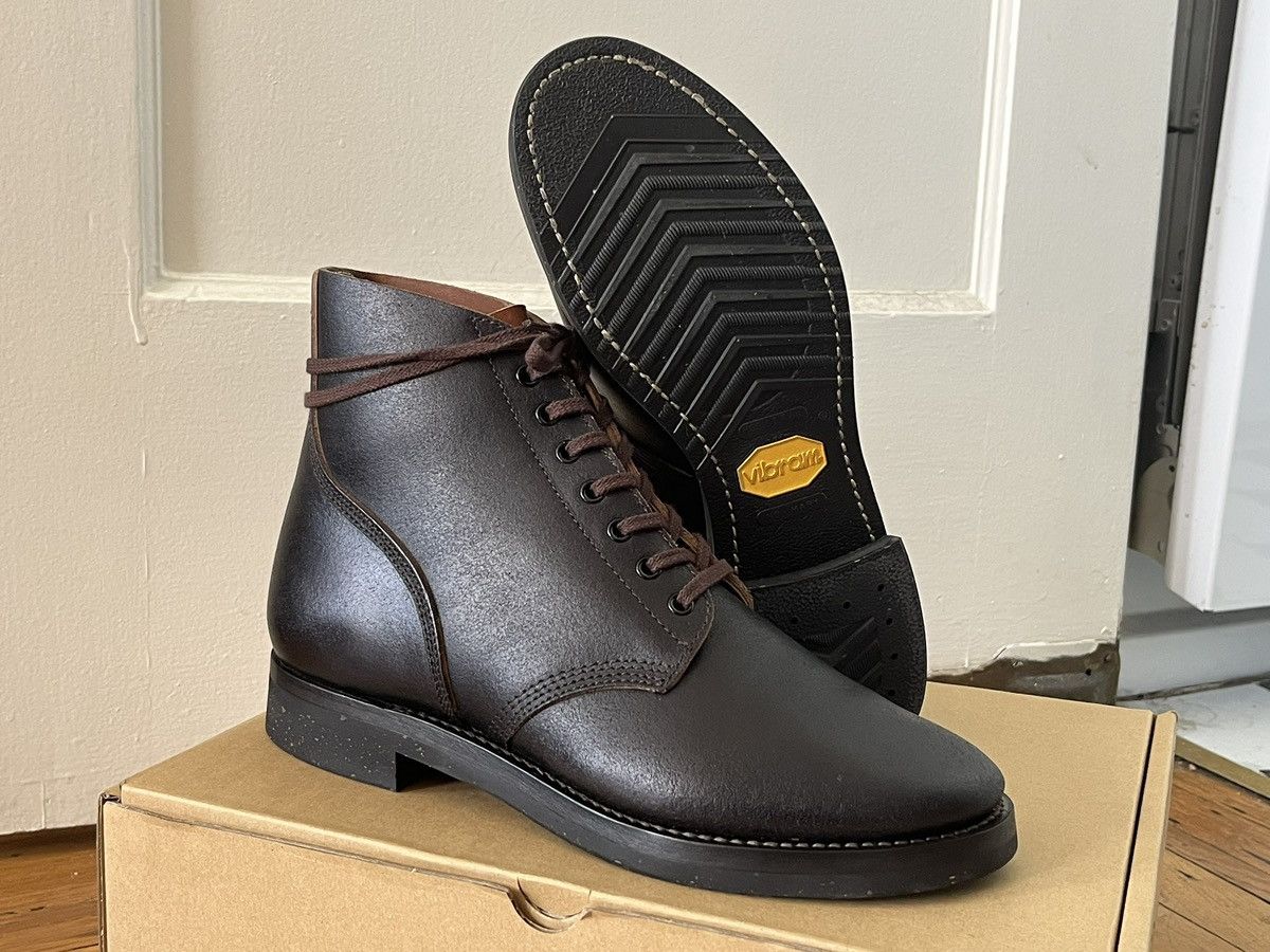 Other Skoob Infantry Waxed Flesh Black Leather M-43 Boots - Size 8 Size US 8 / EU 41 - 3 Thumbnail
