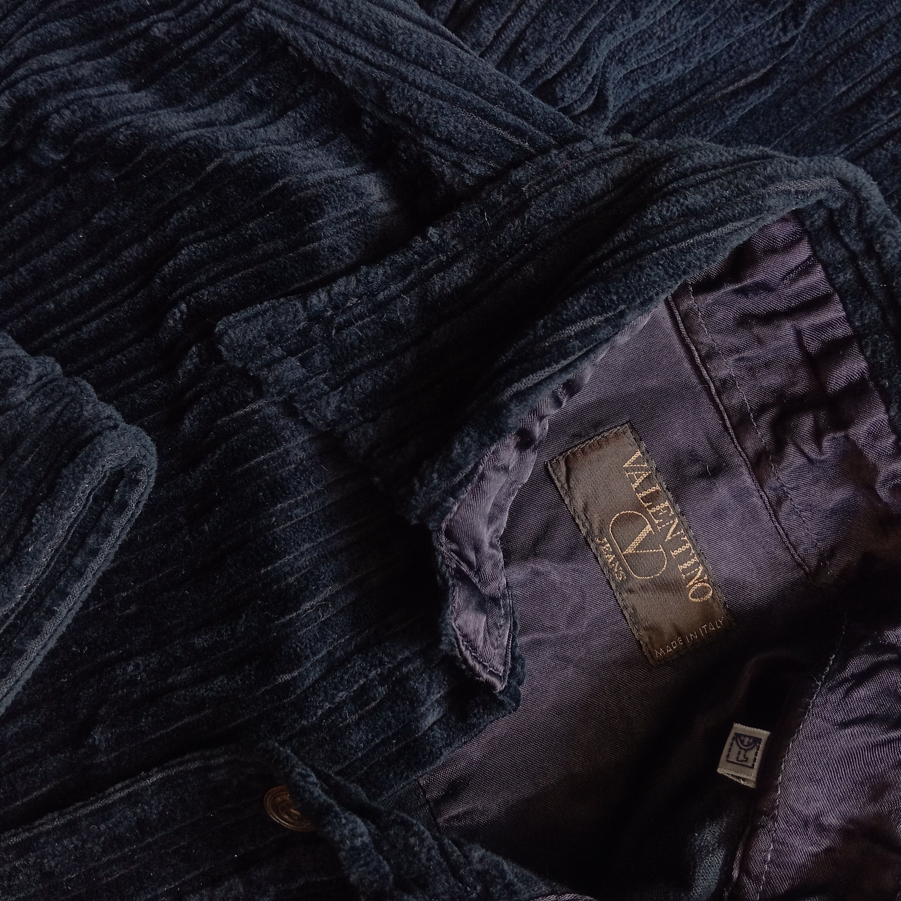 Valentino Vintage 80s RARE valentino corduroy shirts Size US XL / EU 56 / 4 - 2 Thumbnail