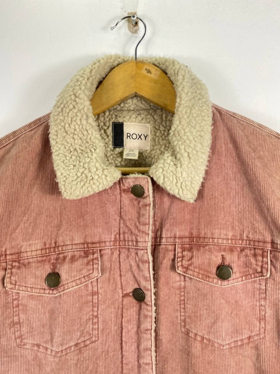 Japanese Brand roxy japanese brand corduroy jacket sherpa lining Size L / US 10 / IT 46 - 2 Thumbnail