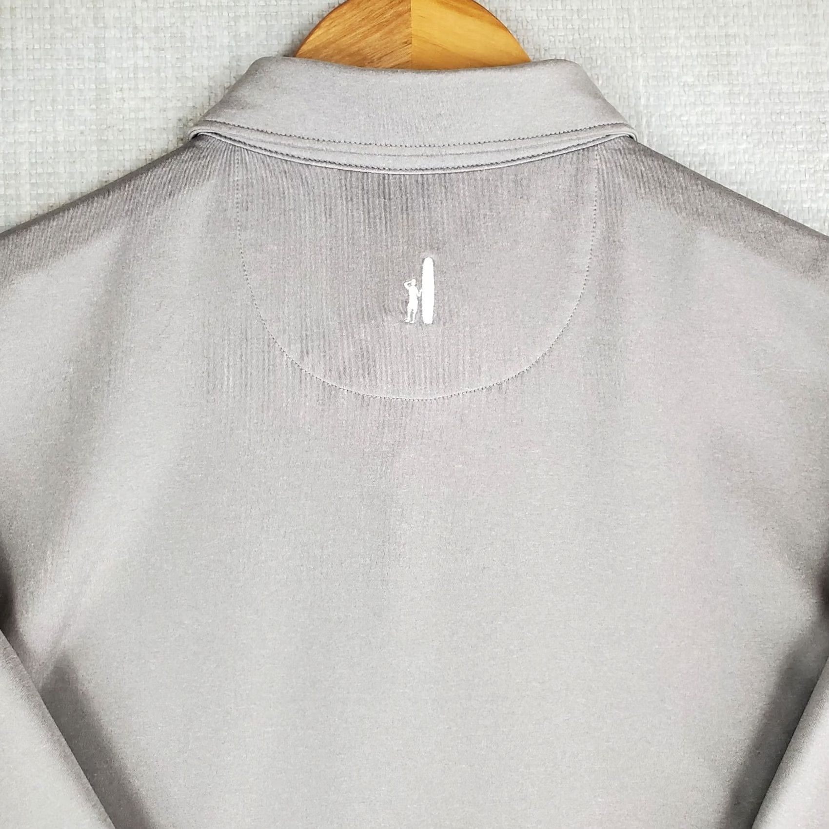 johnnie-O JOHNNIE-O Polo Shirt Mens Size Medium Gray Performance Poly/Spandex Golf UPF+ Size US M / EU 48-50 / 2 - 6 Thumbnail
