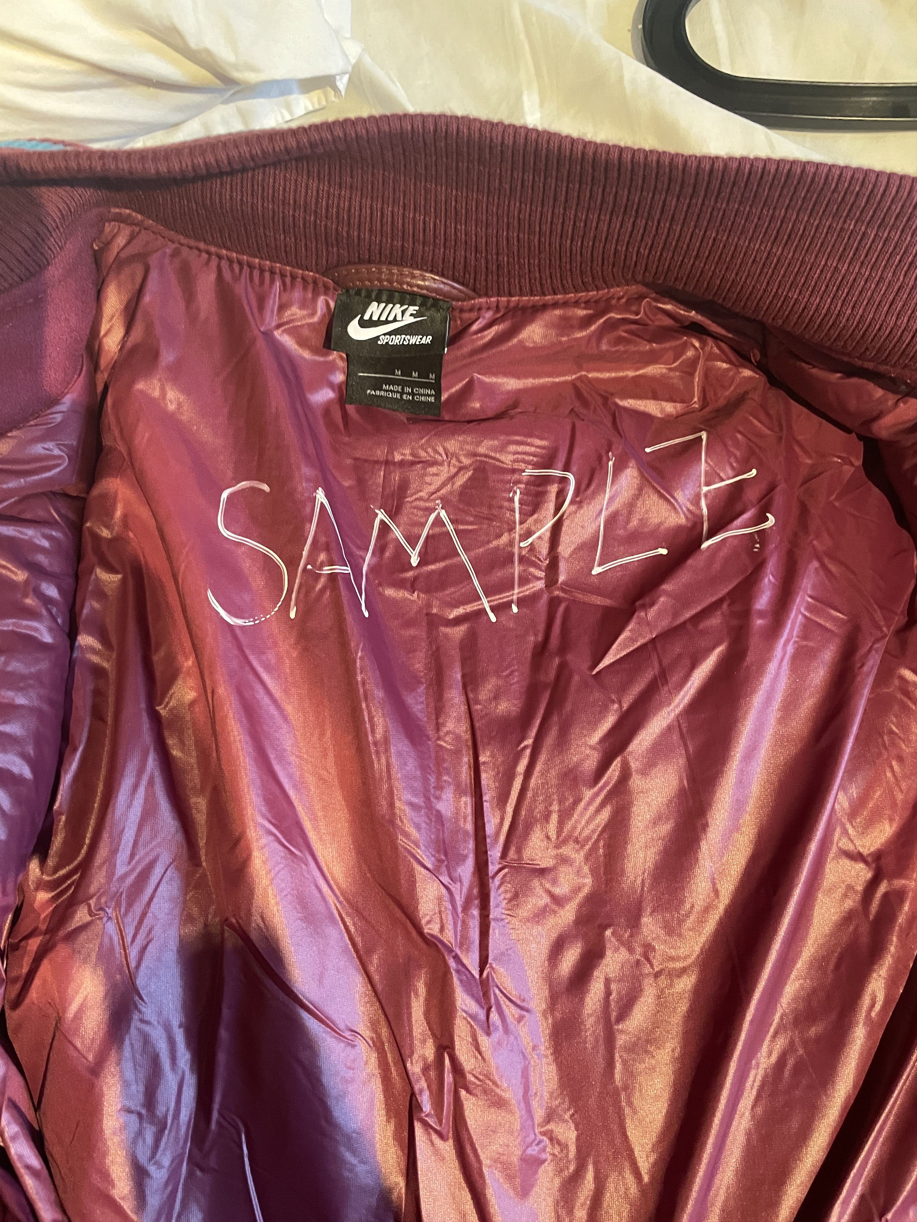 Nike × Parra SAMPLE : NSW x Parra 09 MA-1 Leather Varsity Flight Jacket Size US M / EU 48-50 / 2 - 3 Thumbnail