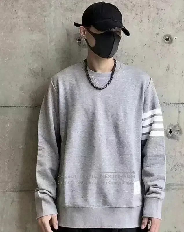 Thom Browne Thom Browne Grey hoodie Size US XXL / EU 58 / 5 - 8 Thumbnail