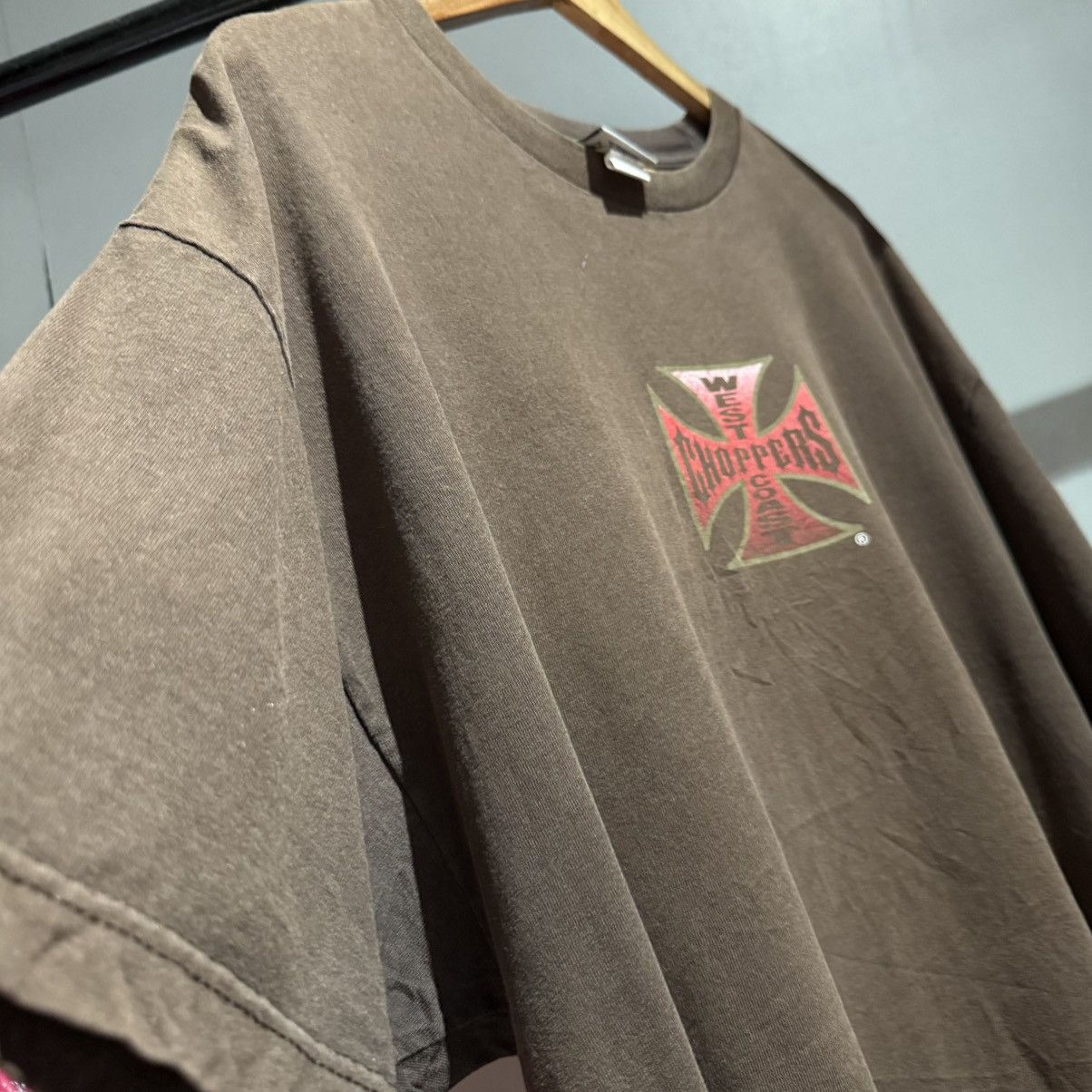West Coast Choppers 🔥🔥 Vintage 90s Sun Faded West Coast Choppers Tee Size US XXL / EU 58 / 5 - 4 Thumbnail
