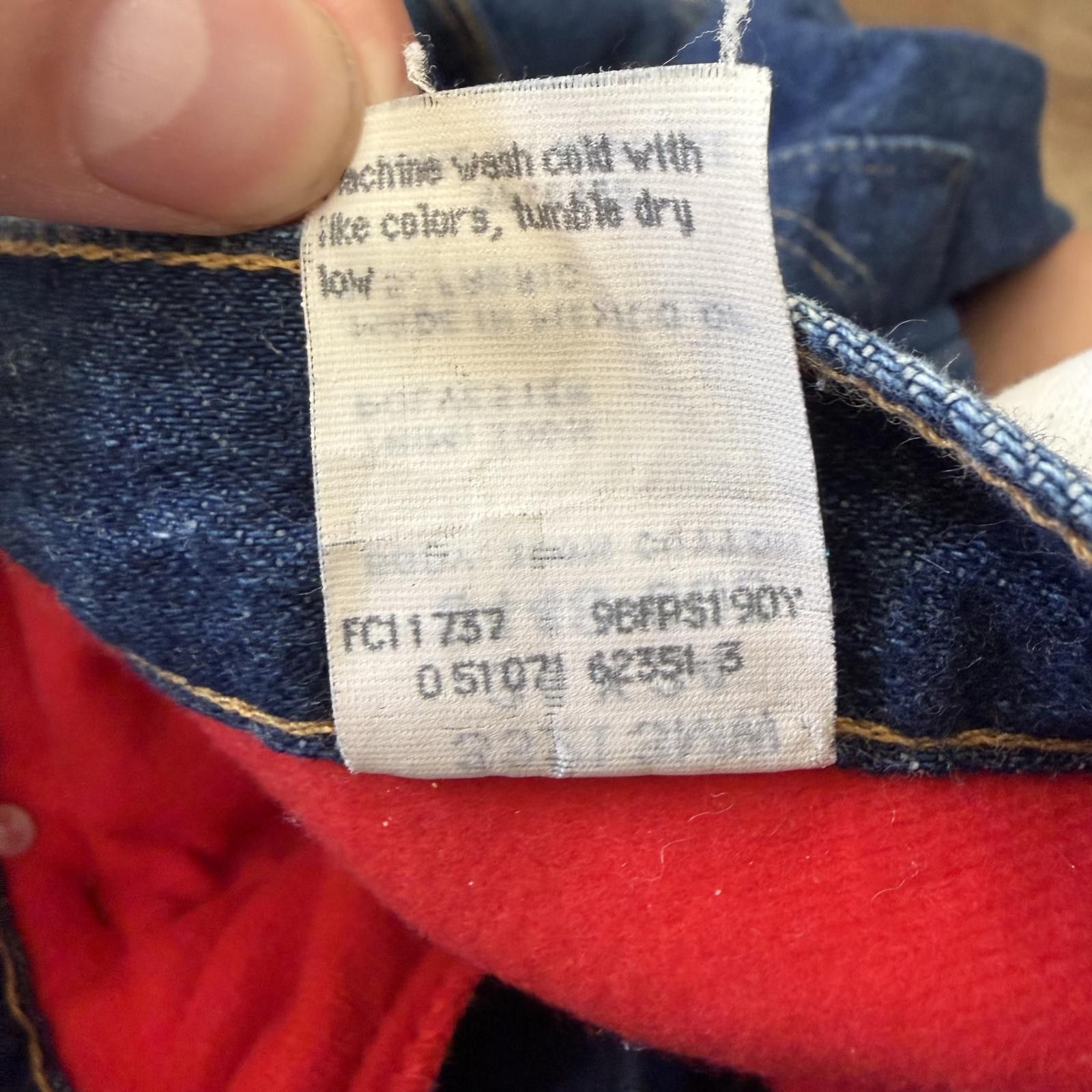 Wrangler Vintage Wrangler Rugged Wear Red Lined Jeans Heavyweight Y2K Size US 34 / EU 50 - 10 Thumbnail