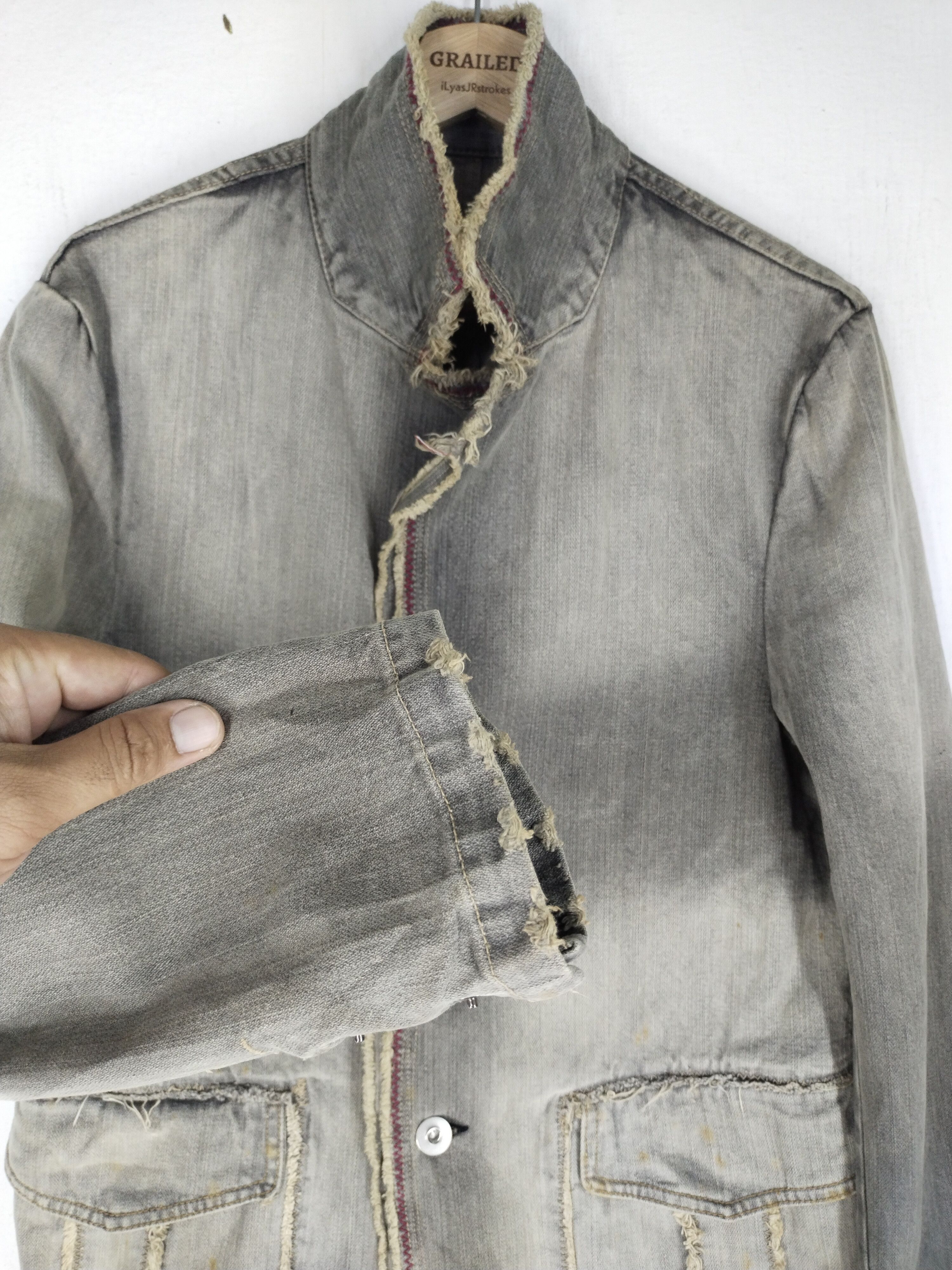 If Six Was Nine × Vintage Vintage Point Loma Denim Distressed Faded Jacket Rare Size US M / EU 48-50 / 2 - 2 Thumbnail