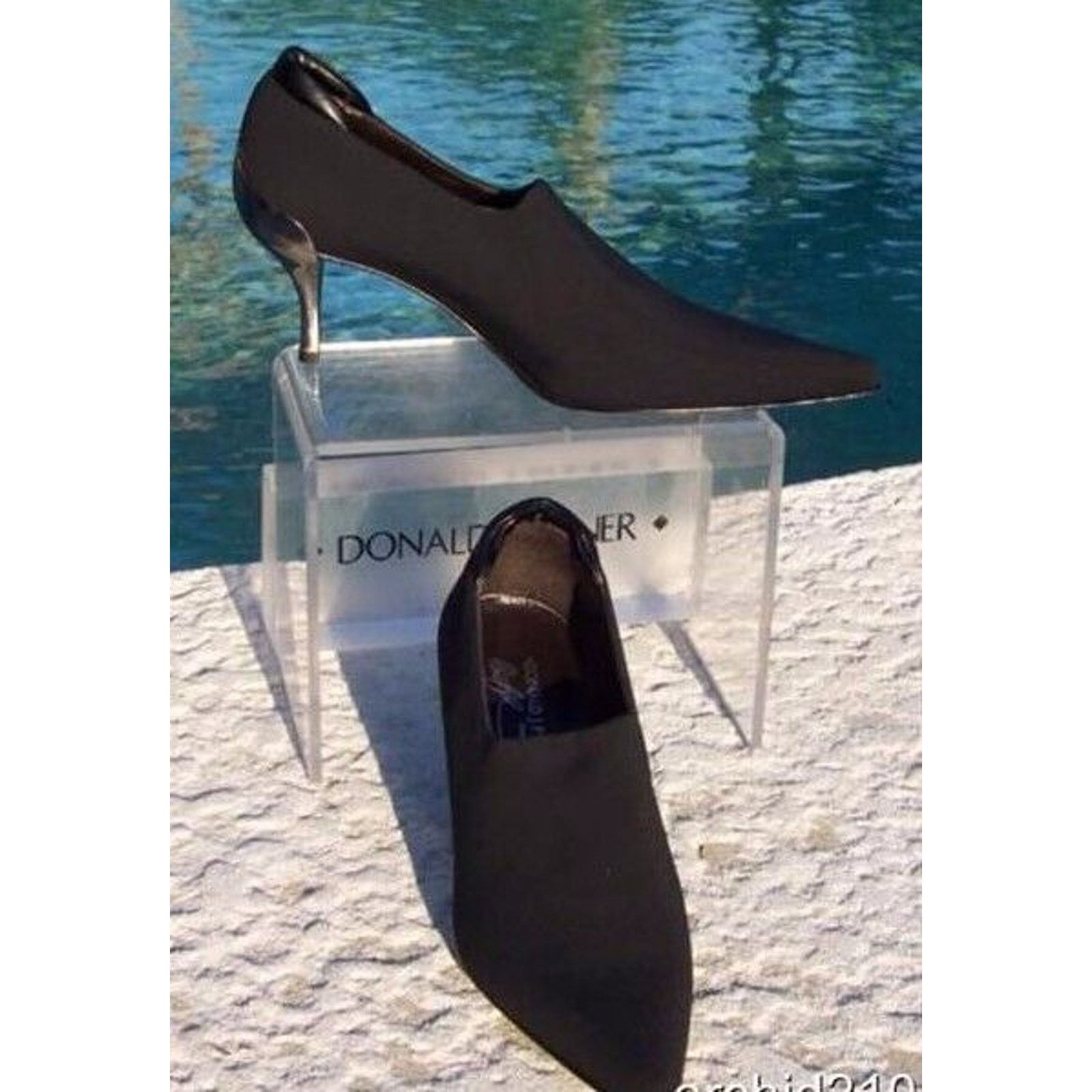 Donald Pliner Donald Pliner Leather Shoe Pump Crepe Elastic Stretch $340 Size US 6 / IT 36 - 8 Thumbnail