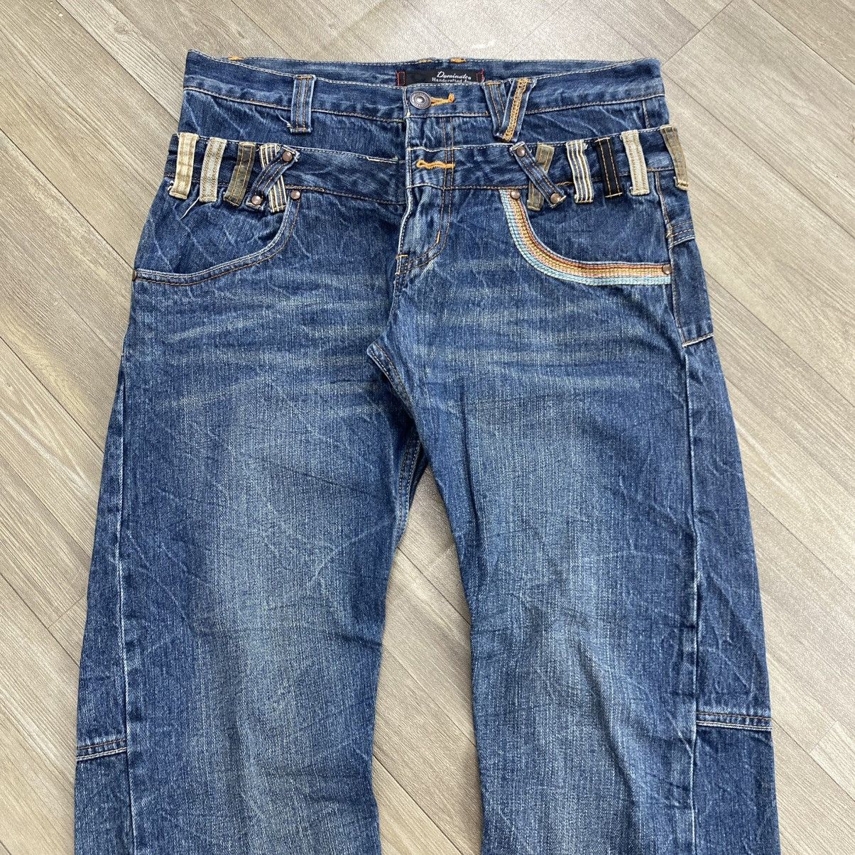 Japanese Brand 2000s Breathmint Double Waist Faded Beauty Beast Lgb Jeans Size US 32 / EU 48 - 14 Thumbnail