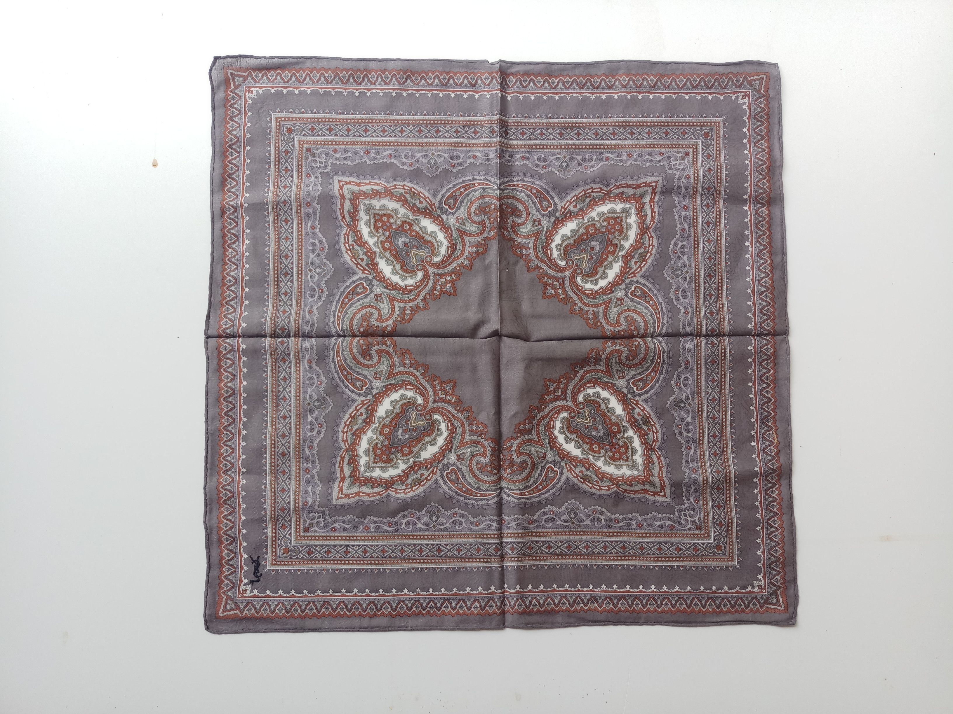 Yves Saint Laurent Yves saint laurent handkerchief cotton 100% Bandana Size ONE SIZE - 5 Thumbnail