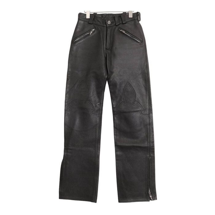 Chrome Hearts Chrome Hearts Flare Knee Leather Pants | Grailed