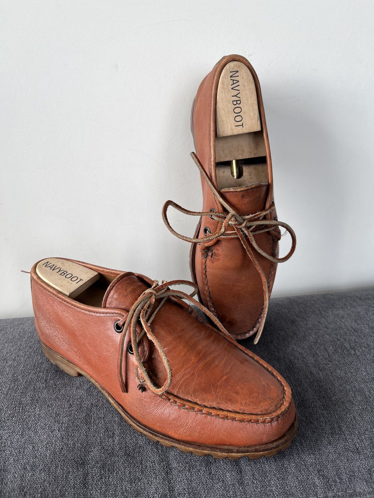 Quoddy Quoddy Handmade Leather Heritage Canoe Moccasins Boots Size US 7 / EU 40 - 6 Thumbnail