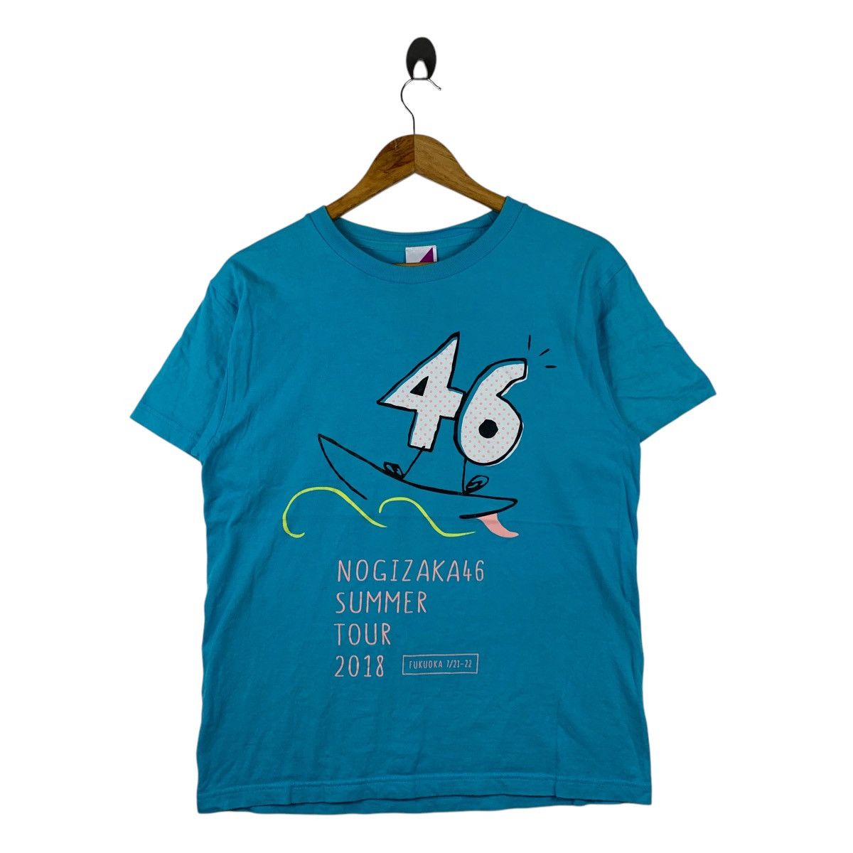 Vintage NOGIZAKA 46 SUMMER TOUR 2018 Print Blue Short Sleeve Shirt Size US M / EU 48-50 / 2 - 1 Thumbnail