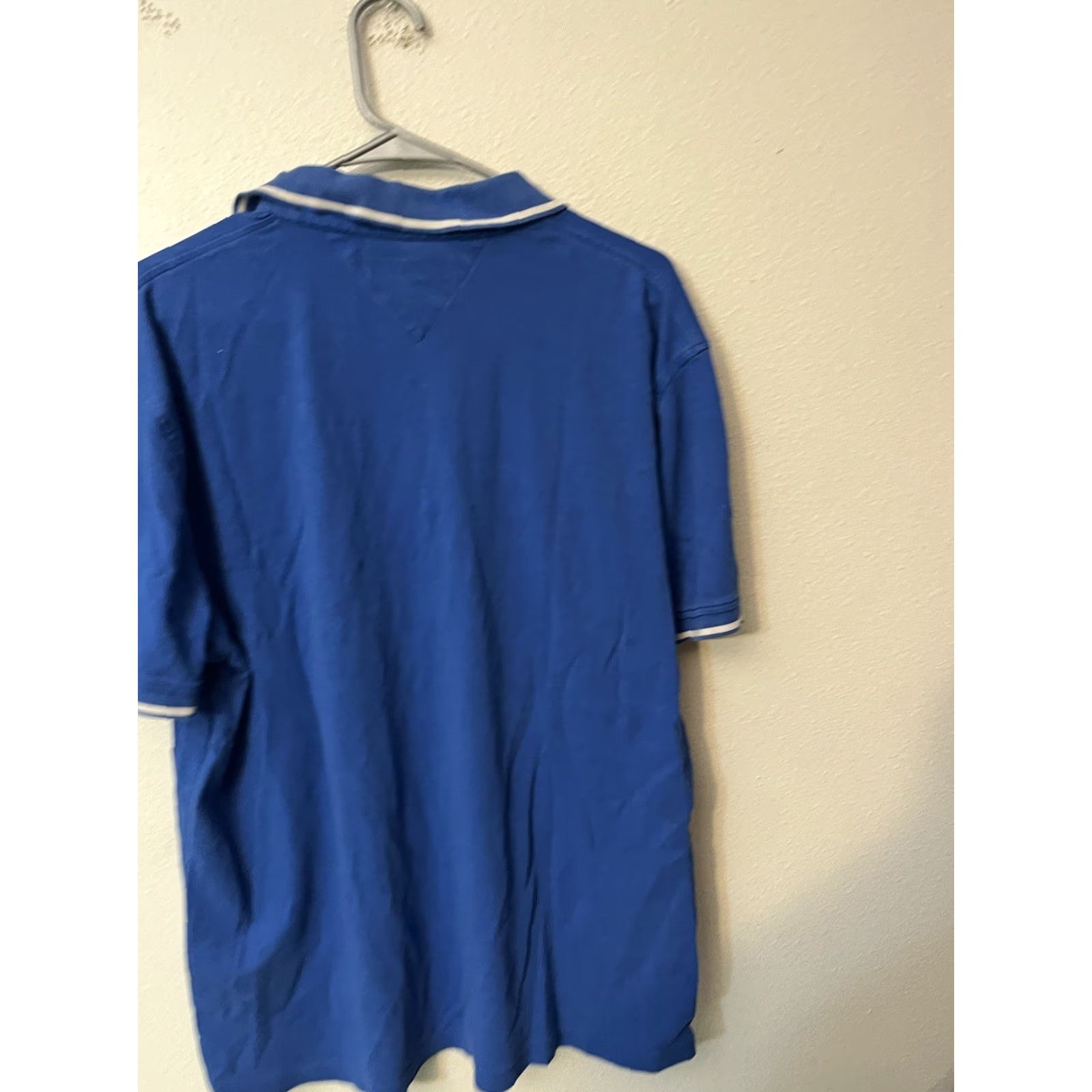 Tommy Hilfiger VINTAGE Tommy Hilfiger Polo Shirt Men XL Blue Short Sleeve Solid 90s Concert vintage Mens XL Blue Polo Shirt Size US XL / EU 56 / 4 - 2 Thumbnail