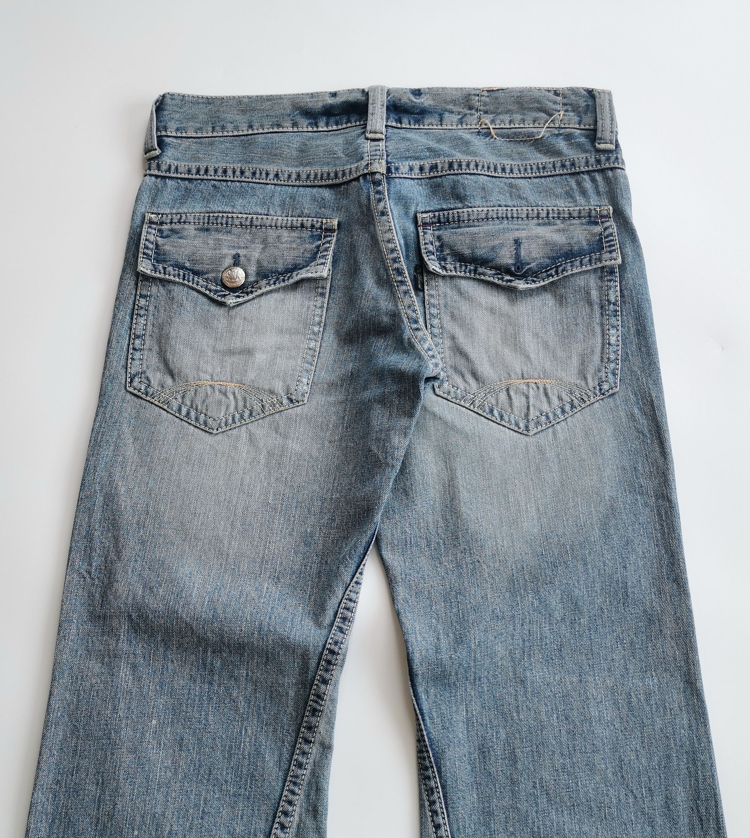 Tornado Mart Flare Jeans On Board Rusty Clawmark Boot Cut Denim Size US 34 / EU 50 - 11 Thumbnail