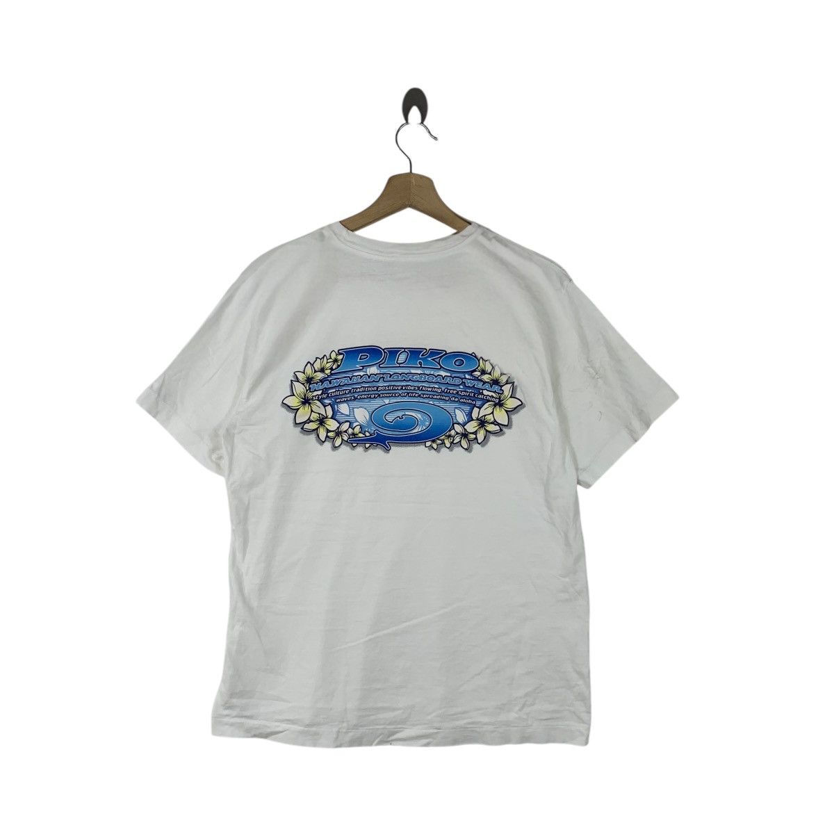 Vintage Vintage PIKO HAWAIIAN LONGBOARD Wear Surf Tee Shirt Top Size US M / EU 48-50 / 2 - 5 Thumbnail