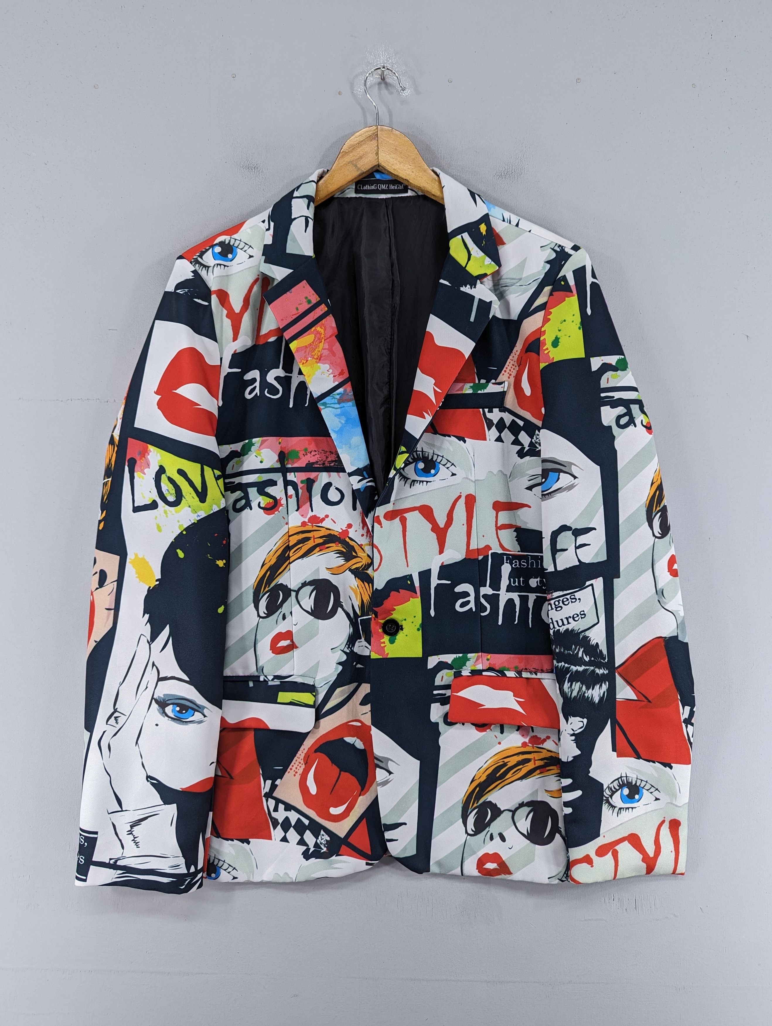 Japanese Brand IFSIXWASNINE JK-W PEAK-2/M Leoapard Print Blazer